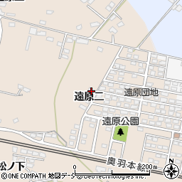 福島県福島市町庭坂遠原二周辺の地図