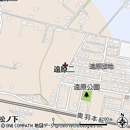 福島県福島市町庭坂（遠原二）周辺の地図