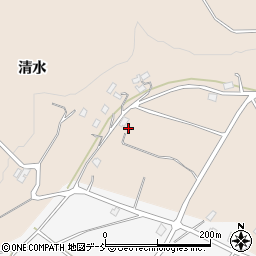 福島県福島市町庭坂清水前周辺の地図