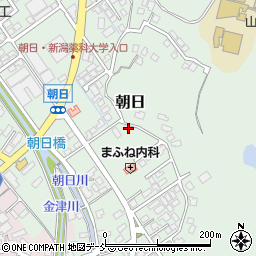 新潟県新潟市秋葉区朝日240周辺の地図