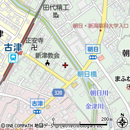 新潟県新潟市秋葉区朝日142-6周辺の地図