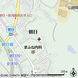 新潟県新潟市秋葉区朝日868周辺の地図