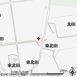福島県相馬市日下石北田周辺の地図