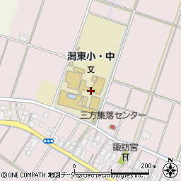 新潟市立潟東中学校周辺の地図
