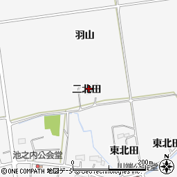 福島県相馬市日下石（二北田）周辺の地図