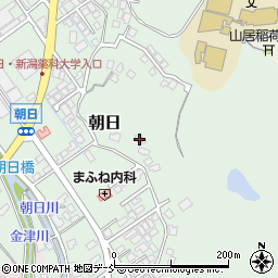 新潟県新潟市秋葉区朝日869周辺の地図