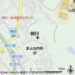新潟県新潟市秋葉区朝日867周辺の地図