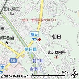 新潟県新潟市秋葉区朝日221-2周辺の地図