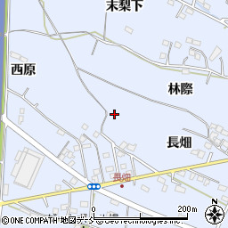 福島県福島市笹木野長畑周辺の地図