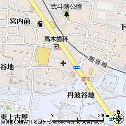 福島県福島市泉道下8周辺の地図