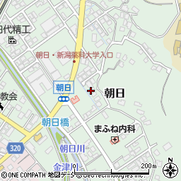 新潟県新潟市秋葉区朝日232周辺の地図
