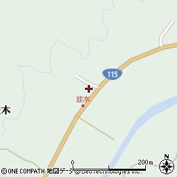 福島県相馬市山上並木141周辺の地図
