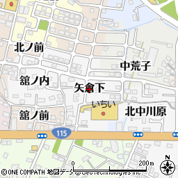 福島県福島市矢倉下周辺の地図