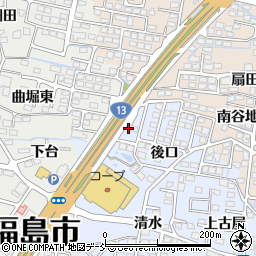 モテギ土建福島支店周辺の地図