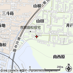 福島県福島市御山山田30周辺の地図