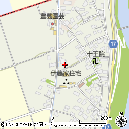 新潟県五泉市羽下周辺の地図