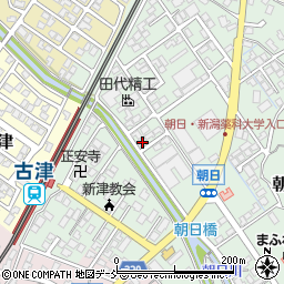 新潟県新潟市秋葉区朝日80-3周辺の地図
