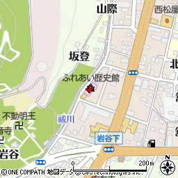 福島市役所　市民・文化スポーツ部・資料展示室・ふれあい歴史館周辺の地図