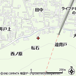 福島県福島市御山（転石）周辺の地図
