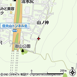 福島県福島市御山山ノ神30周辺の地図