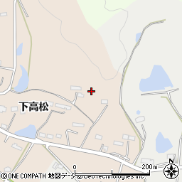 福島県相馬市坪田下高松109周辺の地図