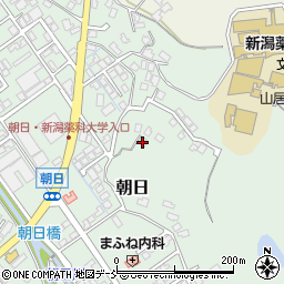 新潟県新潟市秋葉区朝日888周辺の地図
