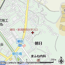 新潟県新潟市秋葉区朝日257周辺の地図
