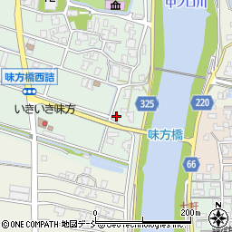 新潟県新潟市南区味方8-3周辺の地図