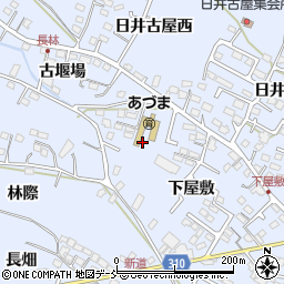 福島県福島市笹木野下屋敷周辺の地図