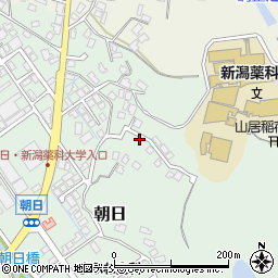 新潟県新潟市秋葉区朝日911周辺の地図