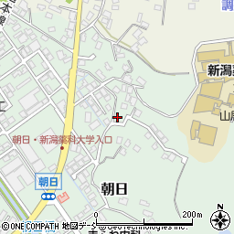 新潟県新潟市秋葉区朝日921周辺の地図