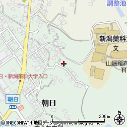 新潟県新潟市秋葉区朝日910周辺の地図
