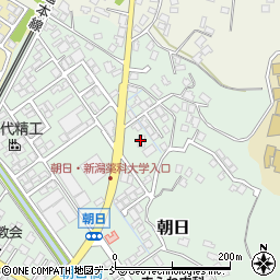 ファミリーマート新津朝日店周辺の地図