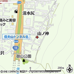福島県福島市御山山ノ神17-1周辺の地図