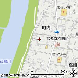 福島県福島市岡部町内16周辺の地図