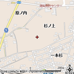 福島県福島市町庭坂杉ノ上周辺の地図