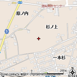 福島県福島市町庭坂（杉ノ上）周辺の地図