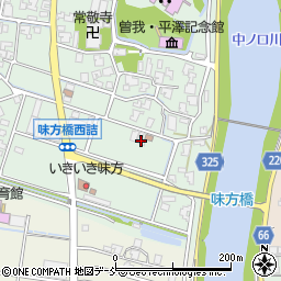 新潟県新潟市南区味方80周辺の地図