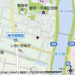 新潟県新潟市南区味方80-3周辺の地図