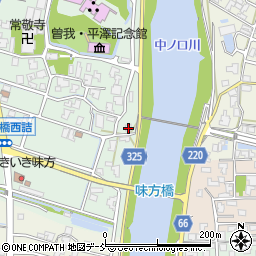 新潟県新潟市南区味方17周辺の地図