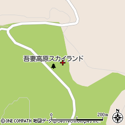 福島県福島市町庭坂蓬平周辺の地図