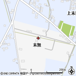 福島県福島市下野寺（末無）周辺の地図