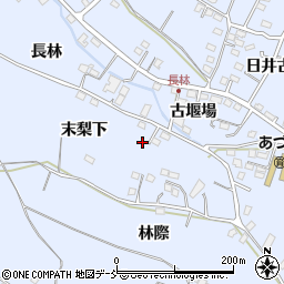 福島県福島市笹木野周辺の地図