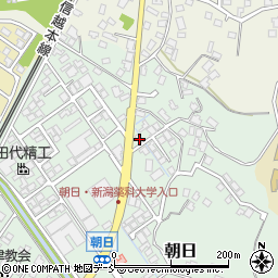新潟県新潟市秋葉区朝日263周辺の地図
