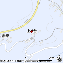 福島県伊達市保原町富沢（上ノ台）周辺の地図
