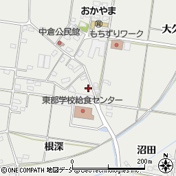 福島県福島市岡部倉ノ内7-2周辺の地図