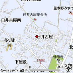 福島県福島市笹木野（日井古屋）周辺の地図