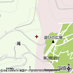 福島県福島市御山北坂周辺の地図