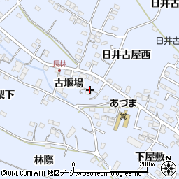 福島県福島市笹木野（古堰場）周辺の地図