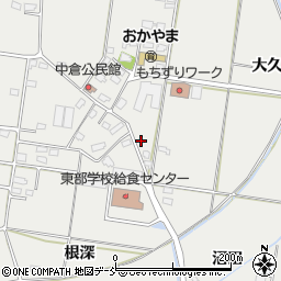 福島県福島市岡部倉ノ内98-3周辺の地図